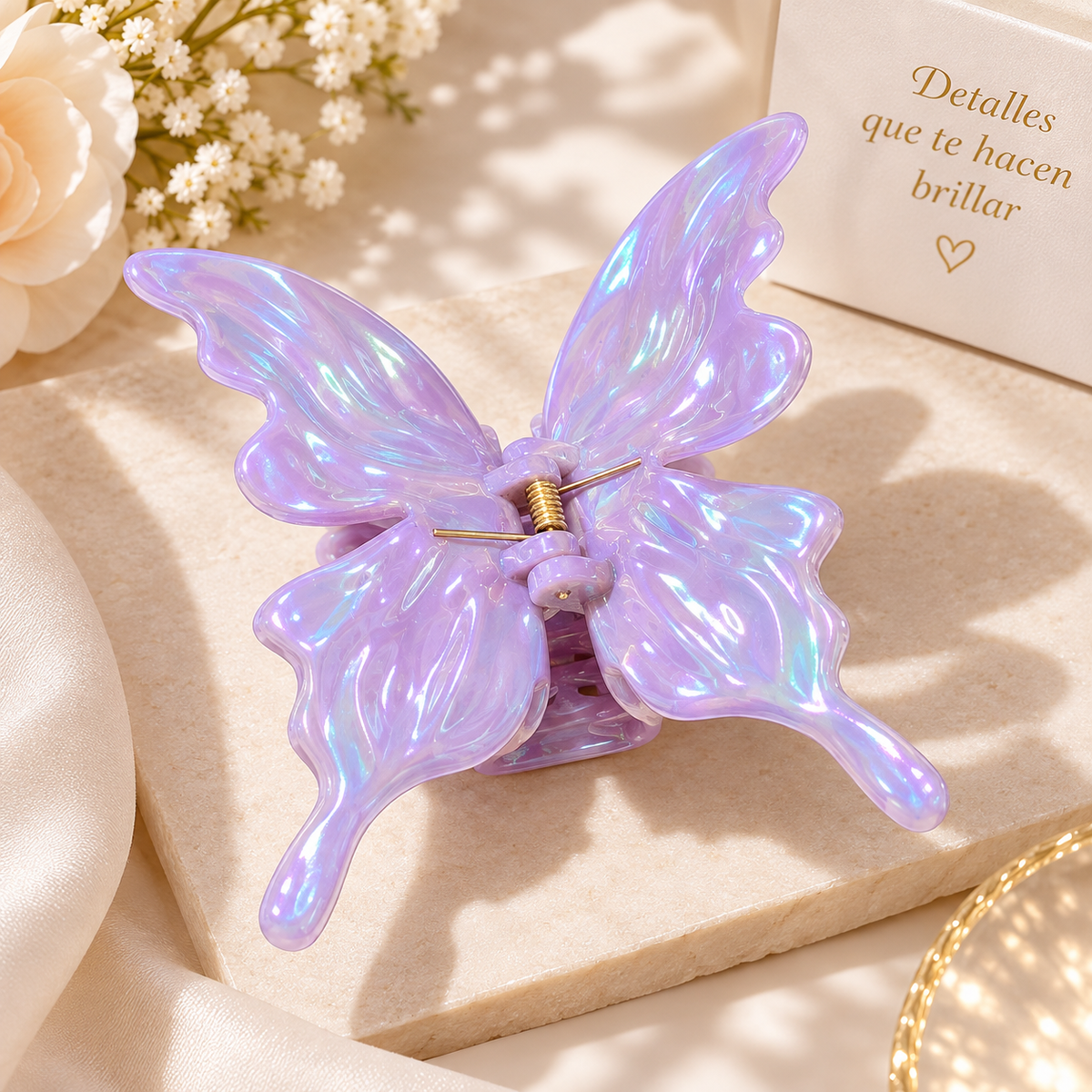 Pinza de flor para el cabello