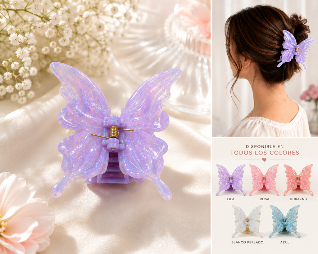 Pinza de flor para el cabello