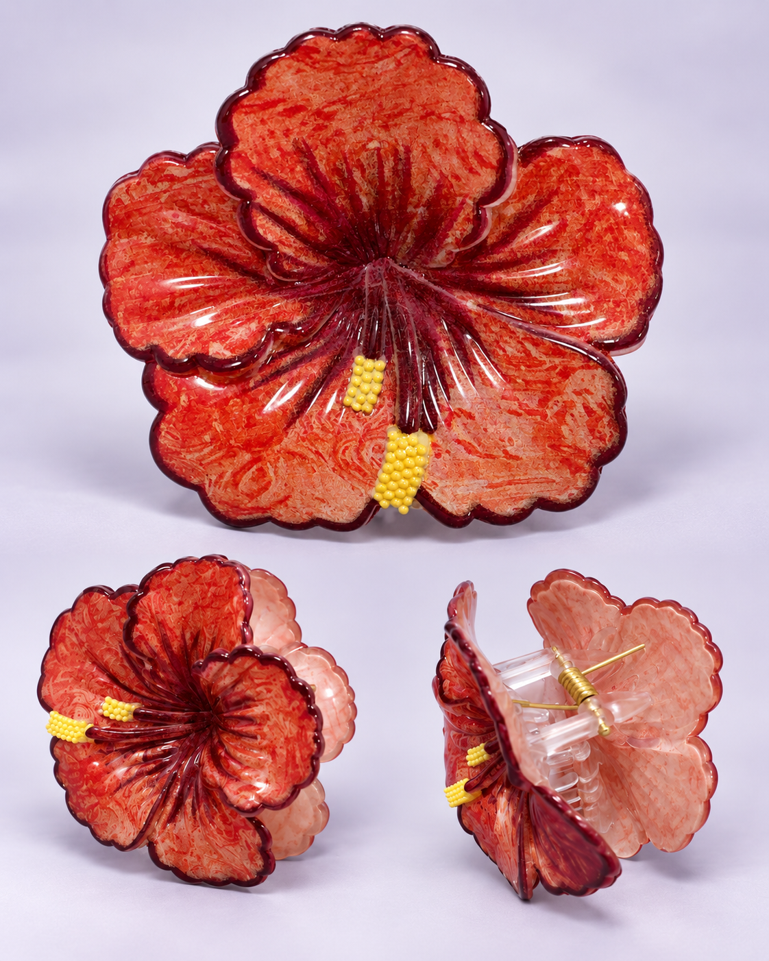 Pinzas de hibisco tropical