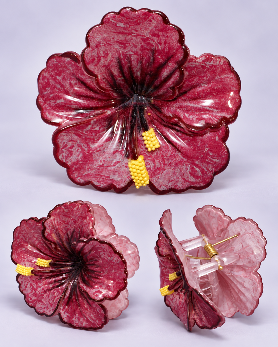 Pinzas de hibisco tropical