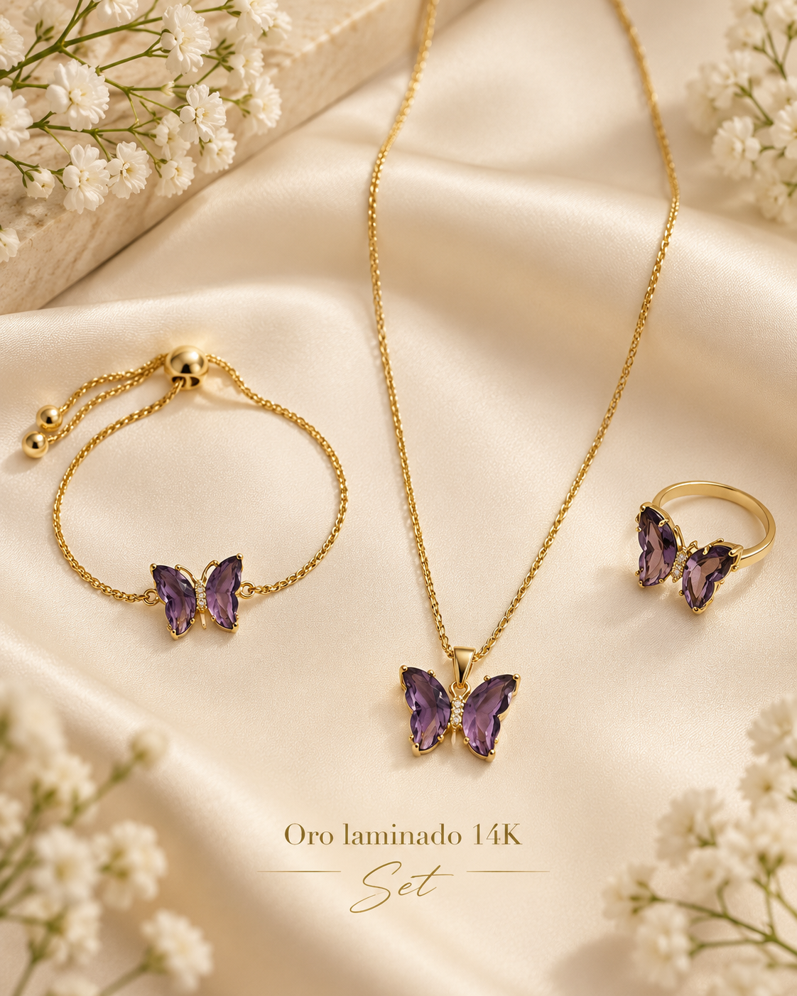 Set Oro laminado 14k